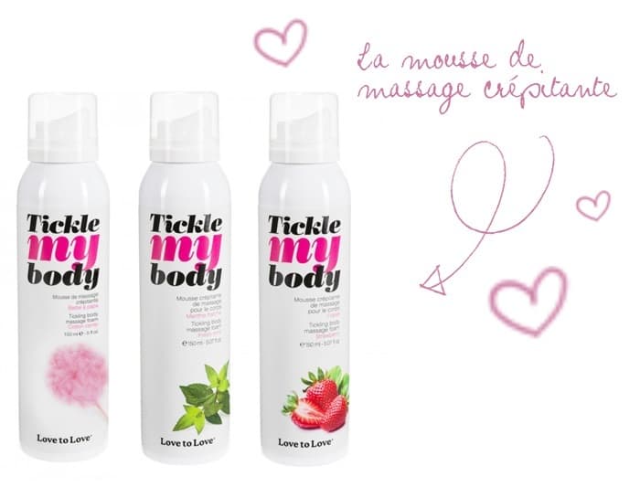 Mousse de massage crépitante Tickle my body