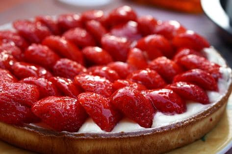 tarte aux fraises