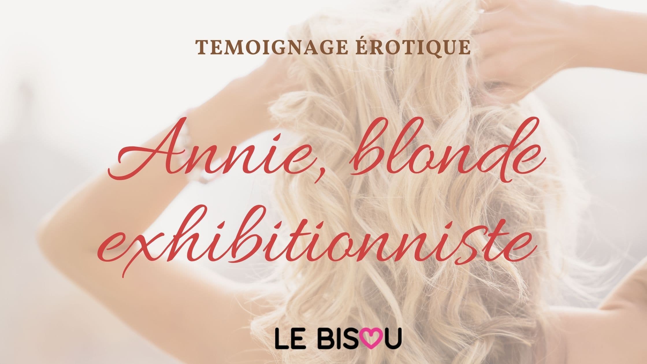 blonde exhibitionniste